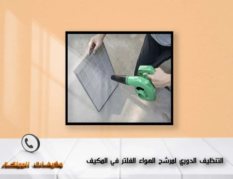 التنظيف الدوري لمرشح الهواء الفلتر في المكيف