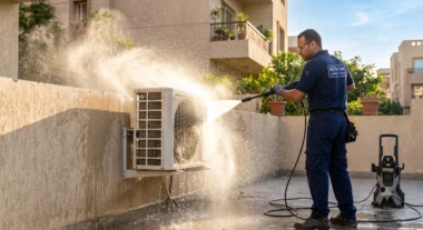 أهمية تنظيف الوحدة الخارجية للمكيف