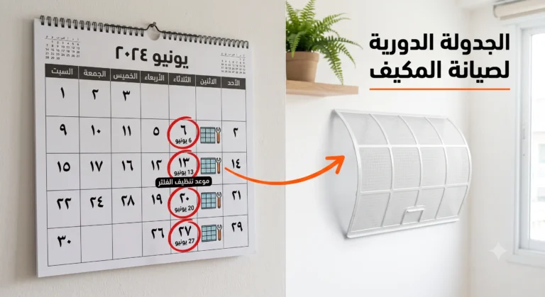تنظيف فلتر المكيف كل كم يوم